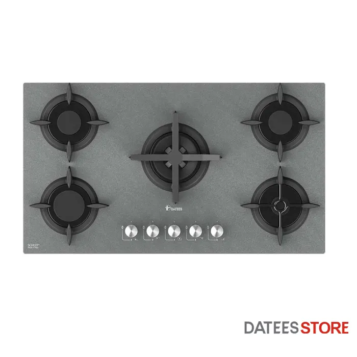 اجاق گاز شیشه ای DG527grey طوسی داتیس